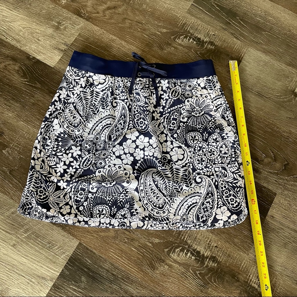 NEW Tommy Bahama Paisley Paradise Skirt Mare Navy, Size Large